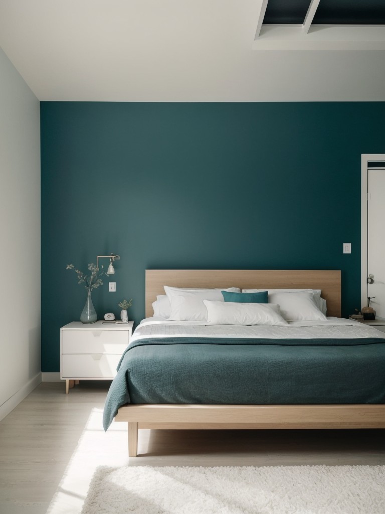 Create a Tranquil Teal Bedroom with Minimalist Decor