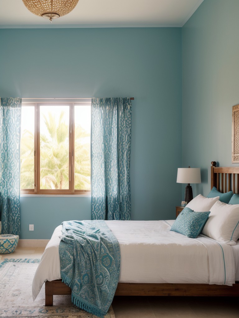 Moroccan-Inspired Teal Bedroom: Create a Serene Oasis