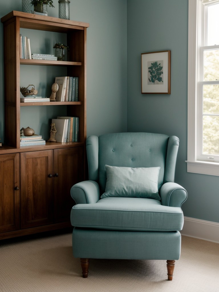 Gender-neutral Teal Bedroom: Create a Cozy Reading Nook!