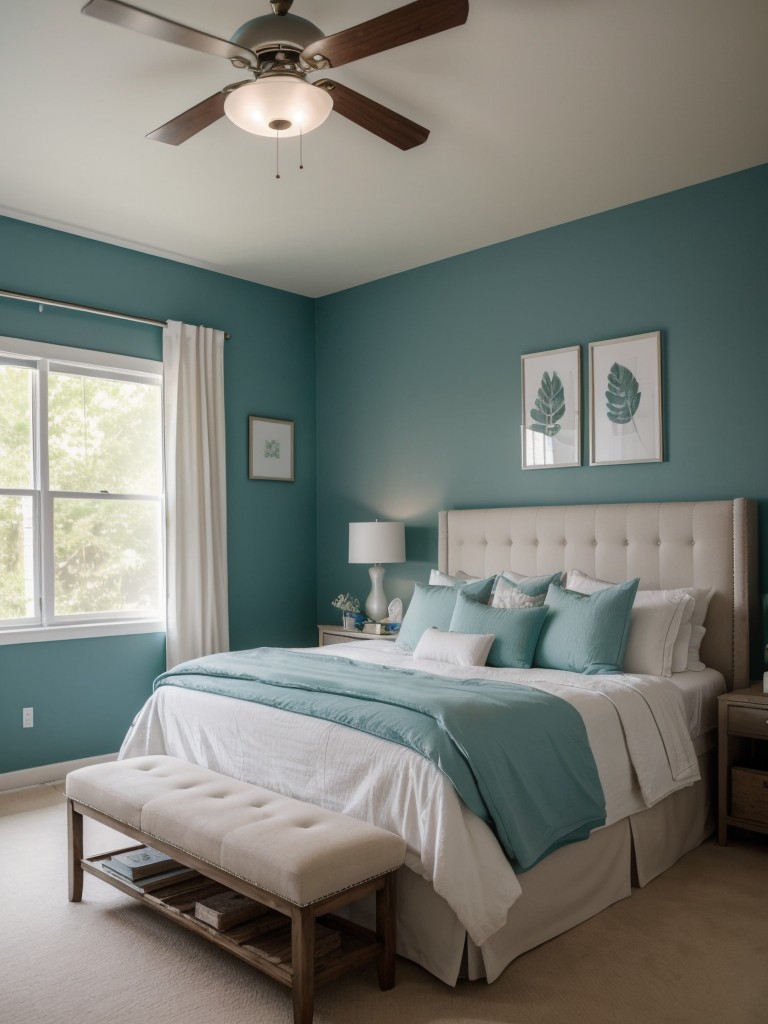 Tranquil Teal Apartment Vibes: Gender-Neutral Bedroom Decor