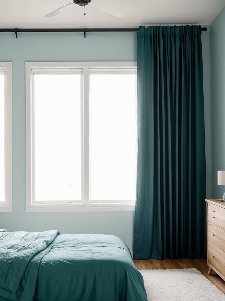 Teal Bedroom Decor: Create a Serene Haven with Blackout Curtains