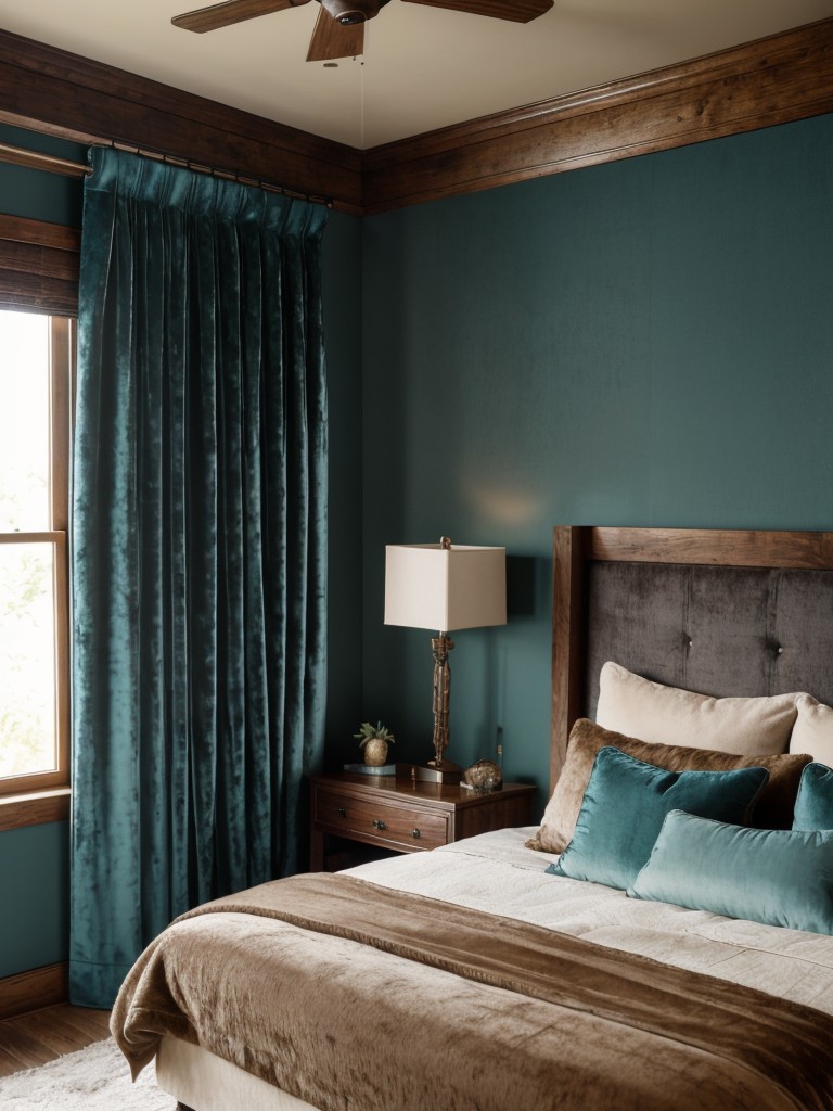 Chic Teal Apartment: Rustic Wood and Nature Inspired Decor!