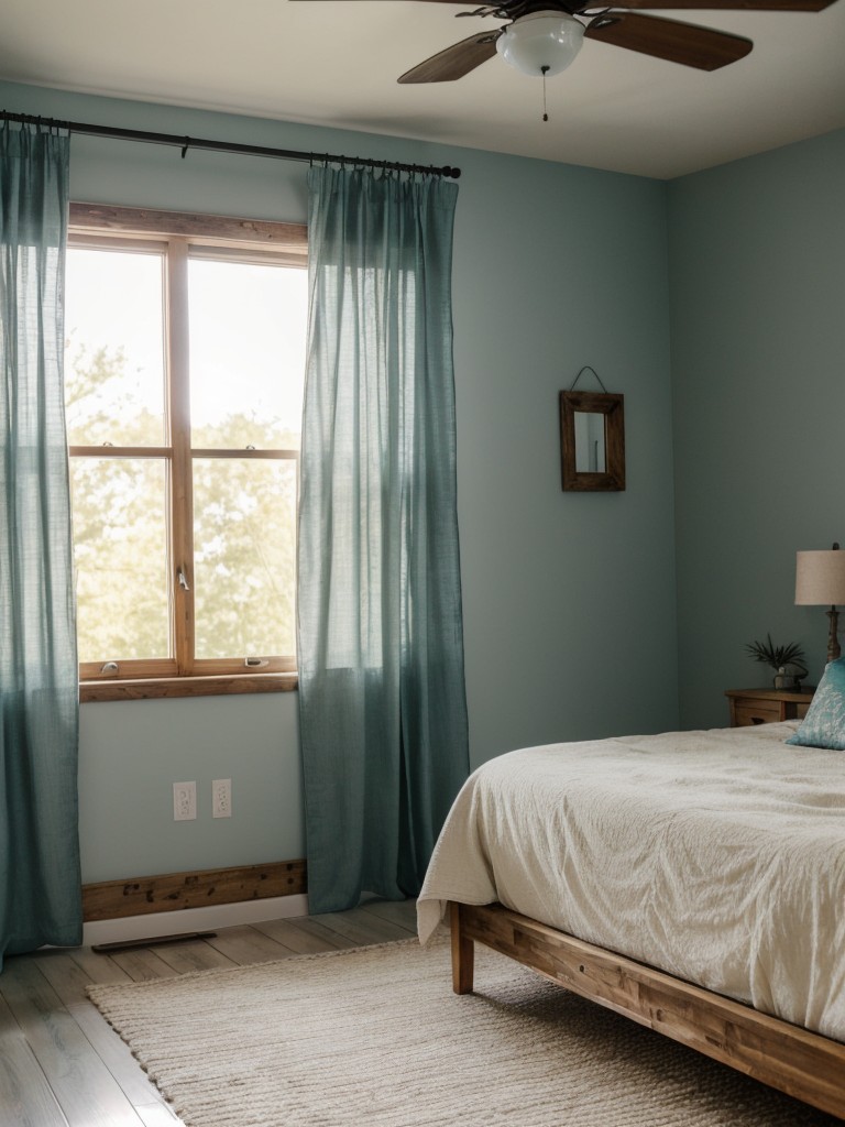 Create a Bright & Airy Bedroom with Rustic Teal Decor!