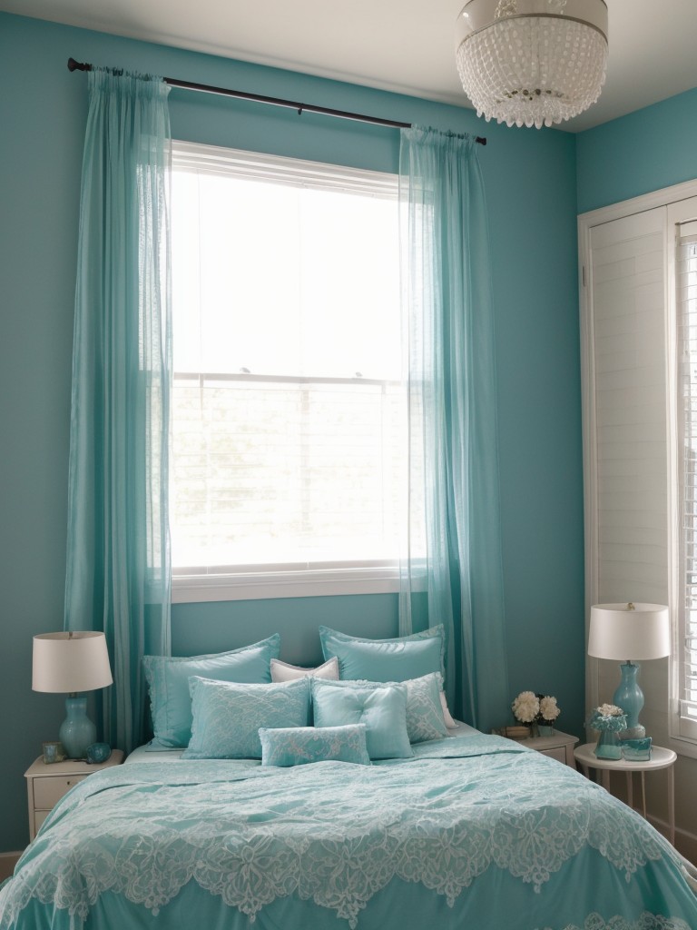 Serene Teal Bliss: Elevate Your Apartment with Tranquil Bedroom Decor