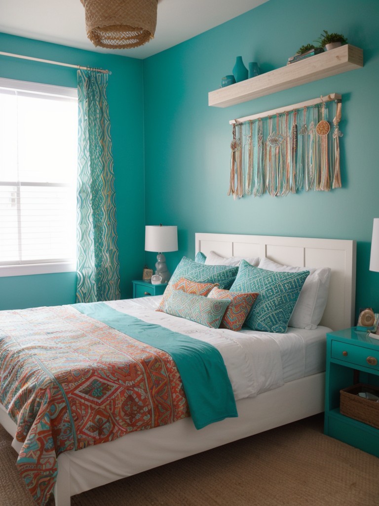 Boho Teal Bedroom Decor: Get Youthful & Energetic Vibes!