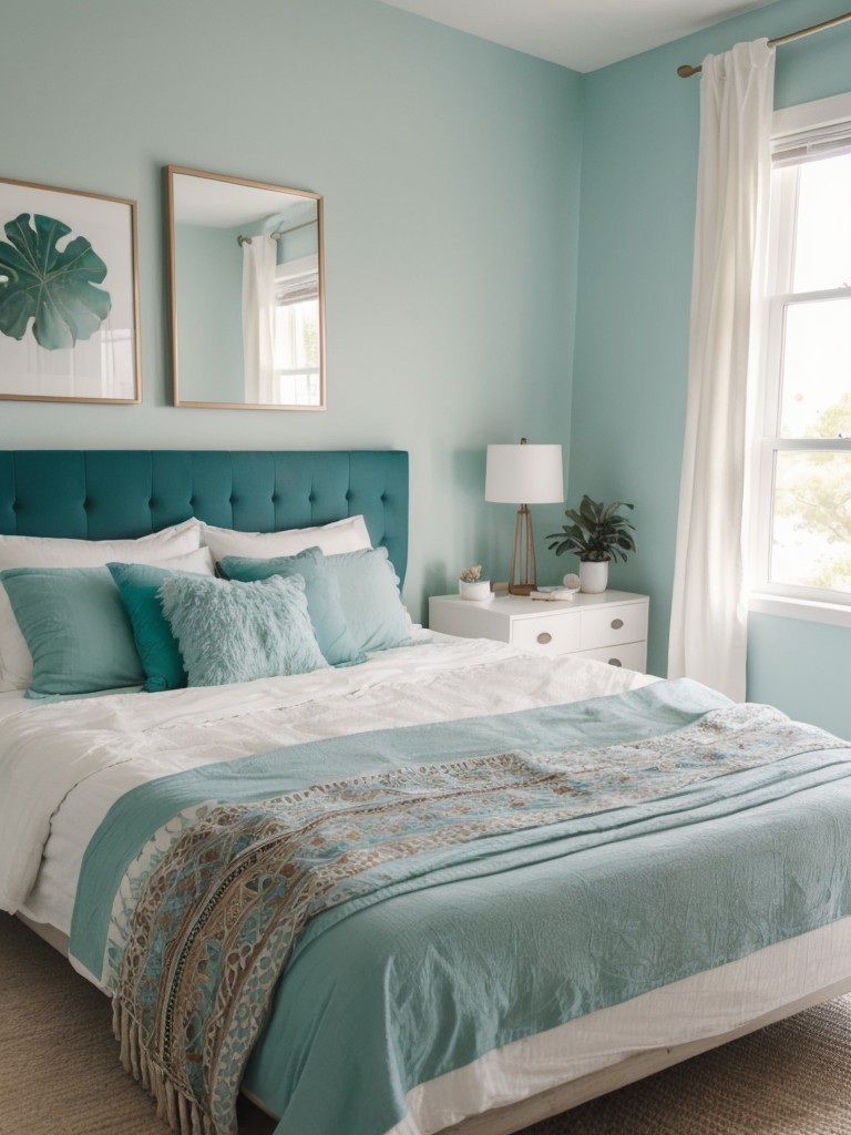 Teal Bedroom Decor: Embrace Boho Vibes for Minimalist Style