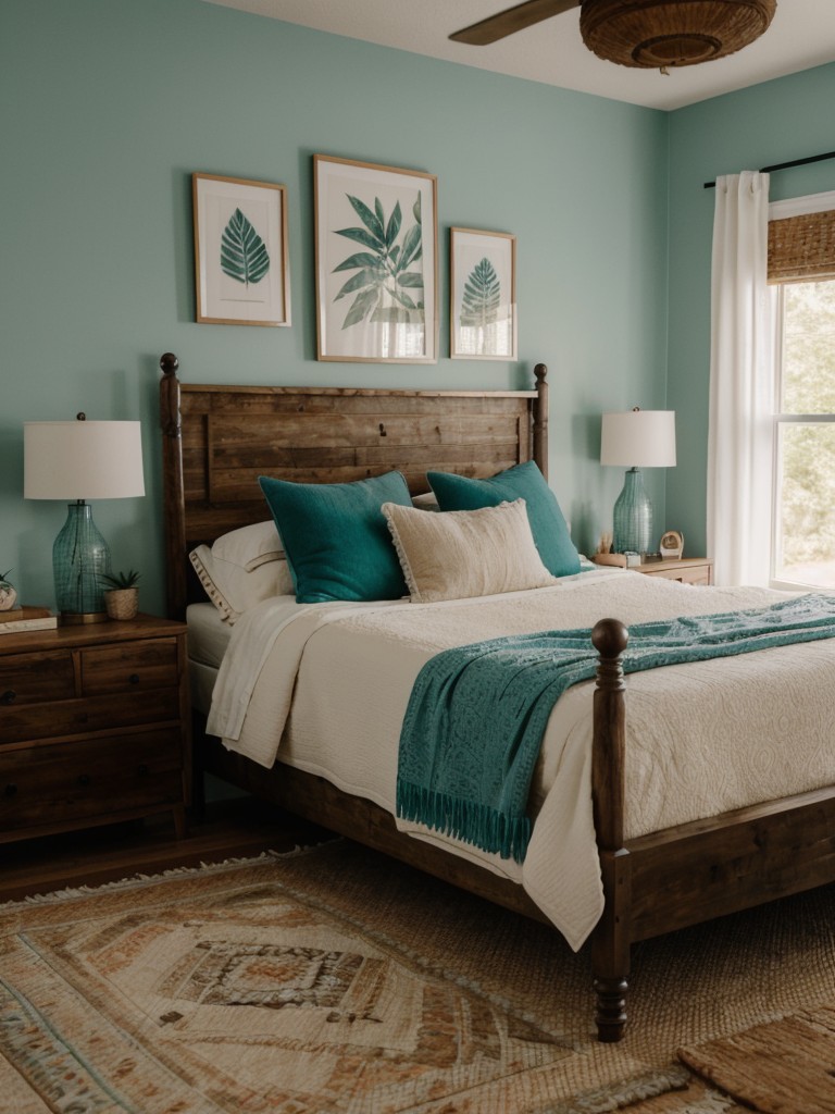 Cozy Teal Bedroom: Embrace Boho Vibes