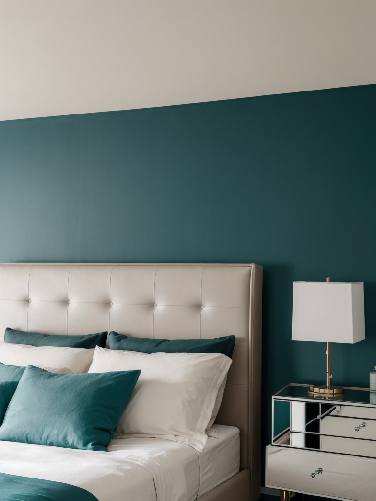 Contemporary Teal Bedroom: Moody to Vibrant!