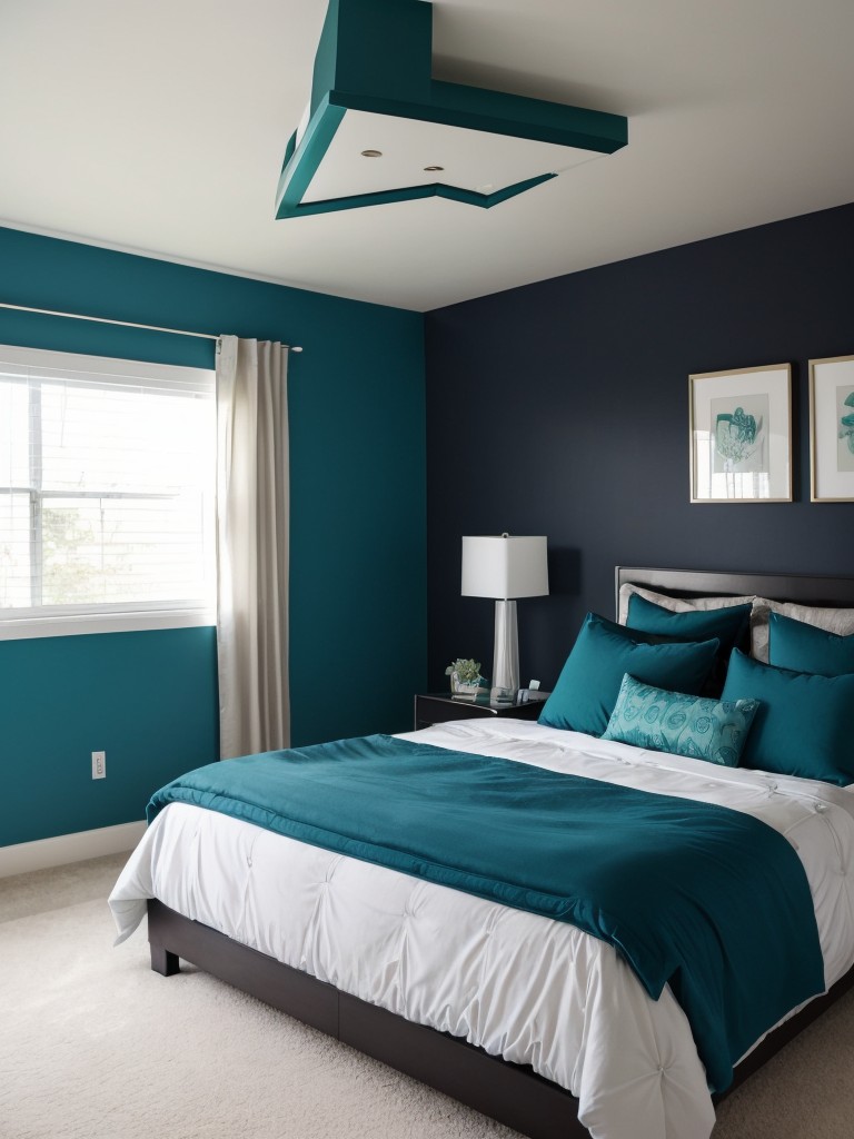 Teal Décor: Elevate Your Apartment Bedroom with Modern Elegance