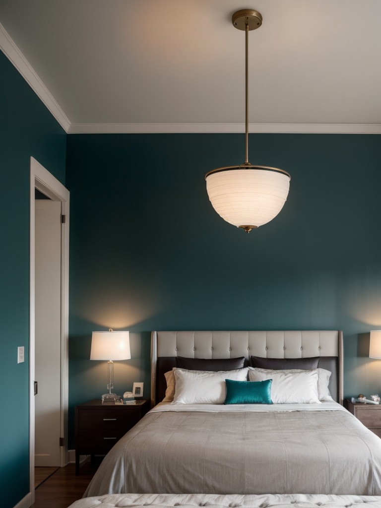 Teal Decor for a Modern Bedroom: Elevate Your Space with Timeless Lighting