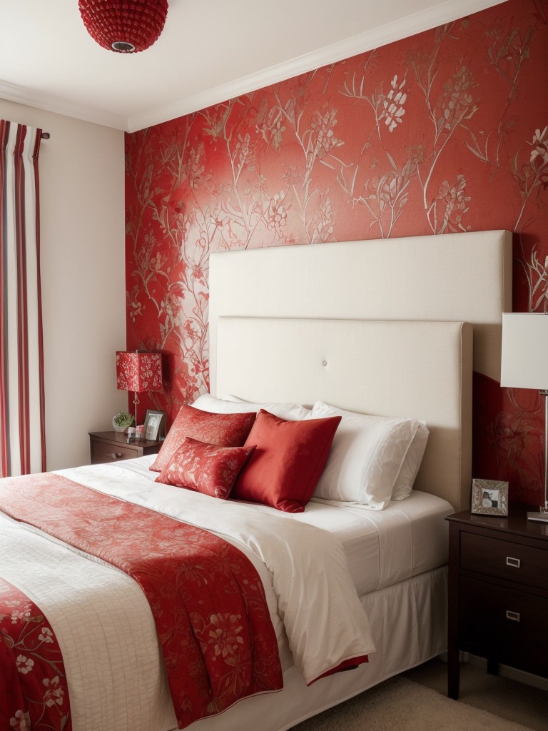 Bold and Beautiful: Transform your apartment with a stunning bedroom feature wall!