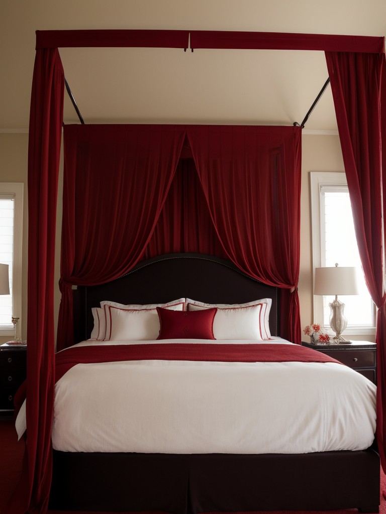 Cozy Canopy Luxe: Elevate your bedroom with a touch of romance and elegance!