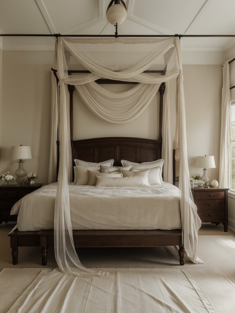 Romantic Tranquility: Transform Your Bedroom with a Canopy Bed