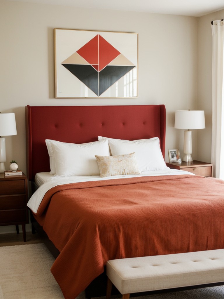 Retro Red Bedroom: Mid-Century Modern Inspiration