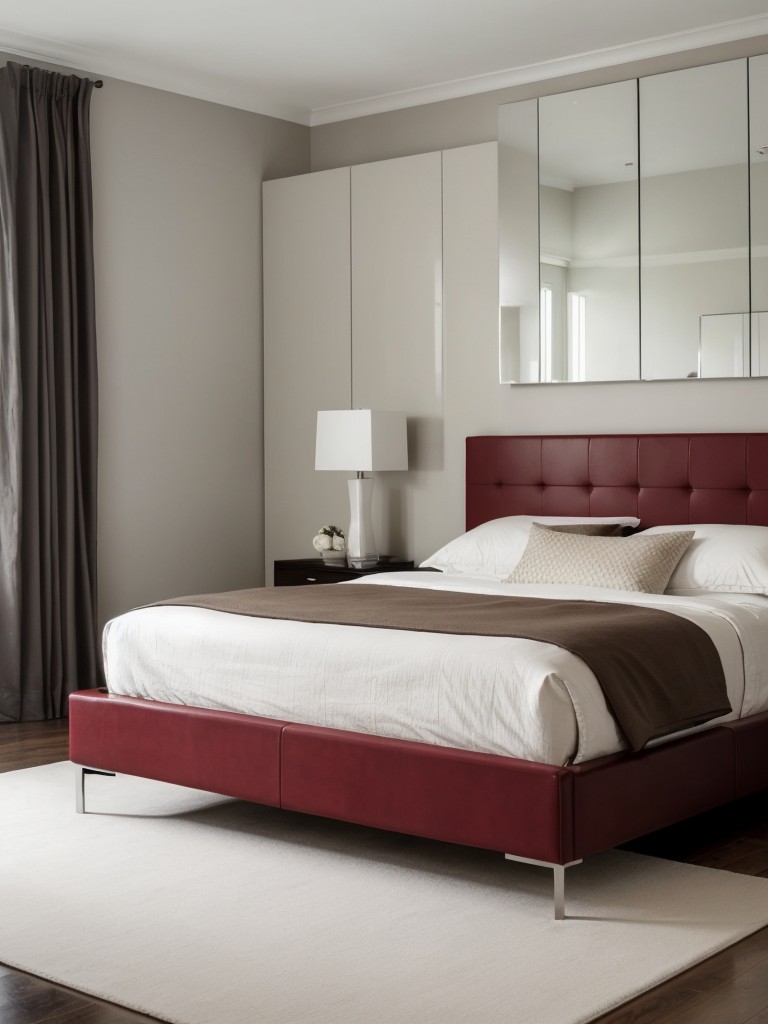 Chic and contemporary apartment bedroom inspiration with sleek furniture and clean lines