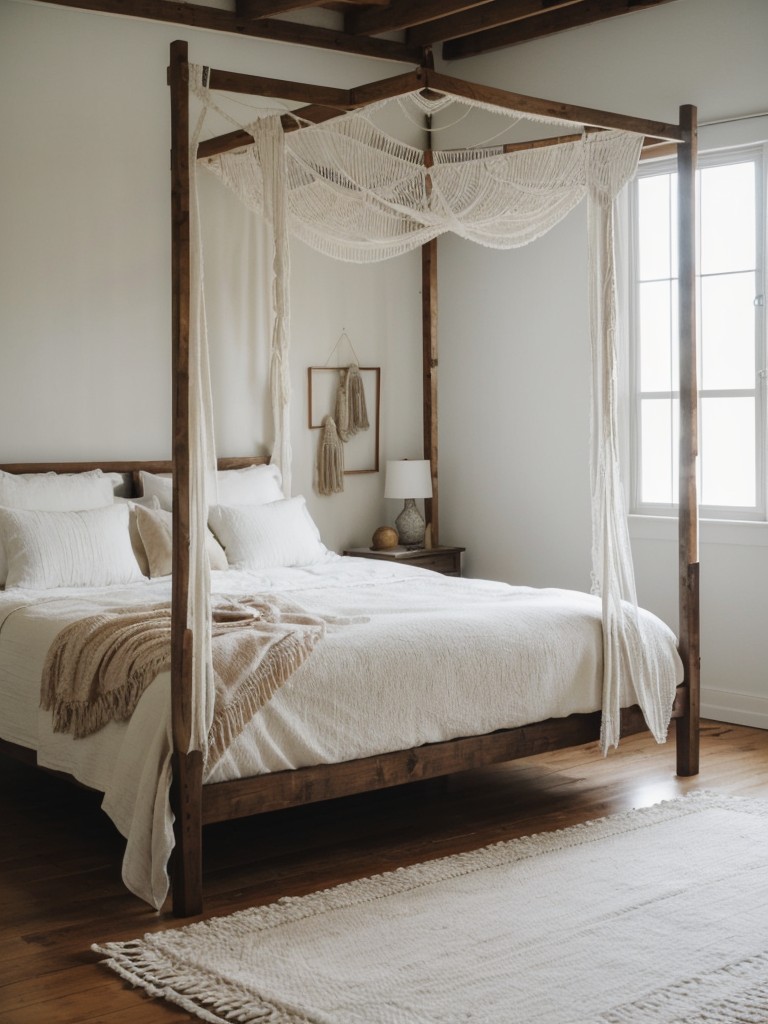 Dreamy Red Bedroom Decor: Cozy up with a Romantic Bohemian Canopy Bed!