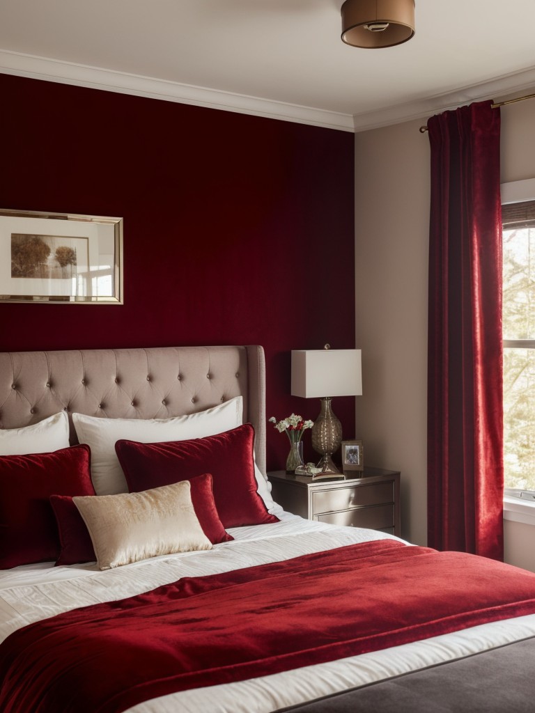 Create a Luxurious Apartment with Cozy Red Bedroom Decor