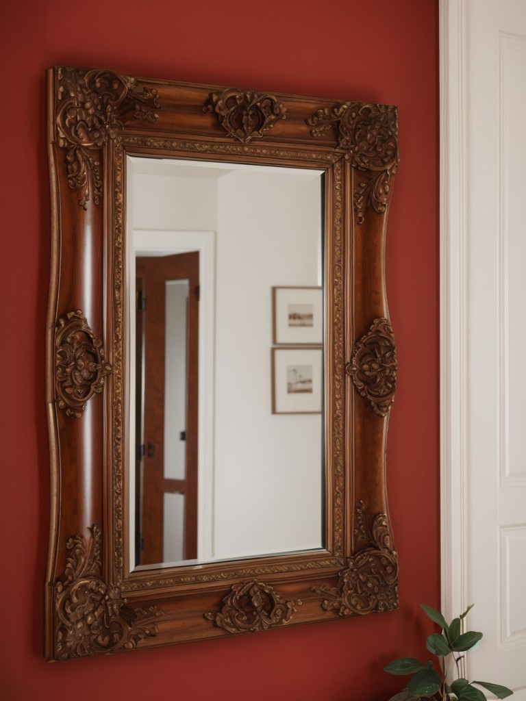 Romantic Red: Create a Love Nest with a Statement Mirror!