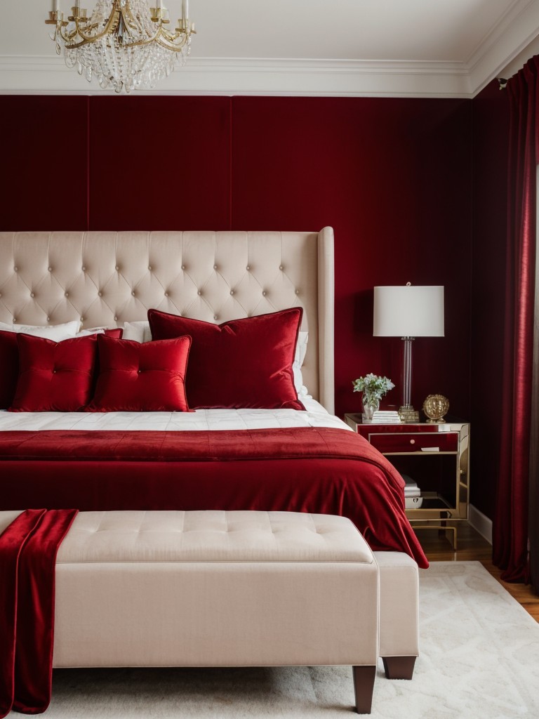 Chic Apartment Style: Red Bedroom Decor Tips!