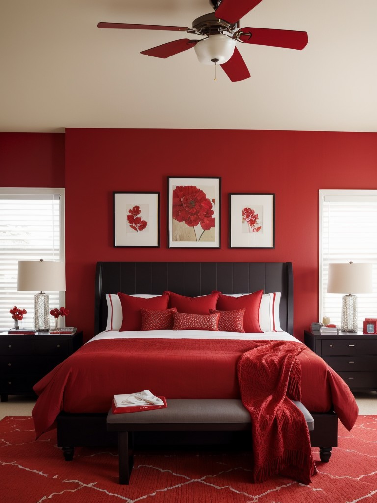 Playful Red Bedroom: Tips for Decorating with Boldness