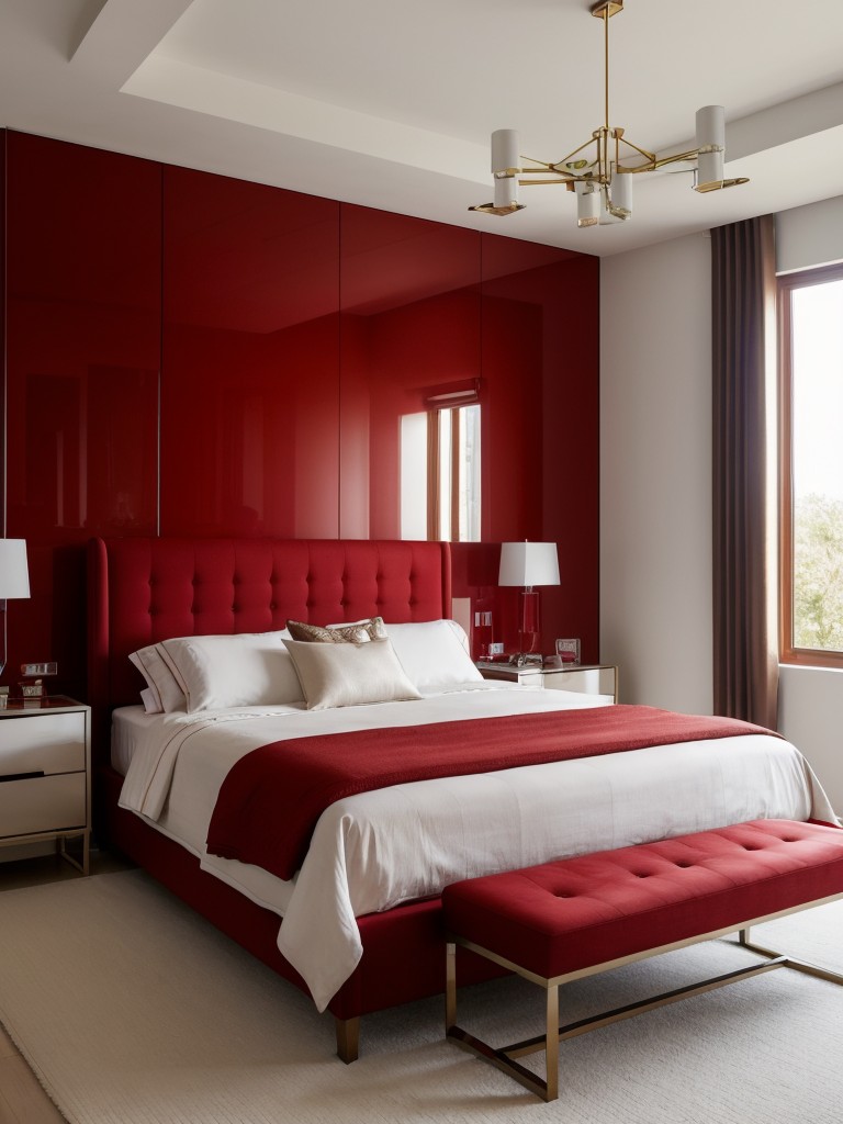 Minimalist Chic: Red Bedroom Decor Ideas for a Sleek Space