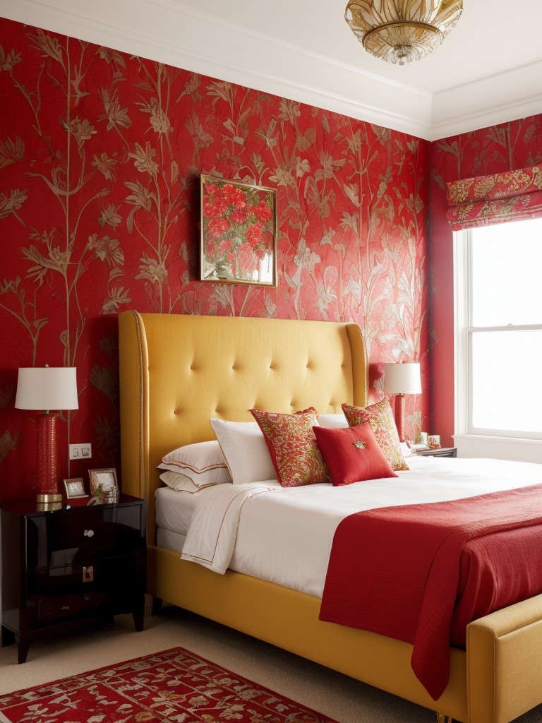 Vibrant & Playful: Glamorous Ideas for a Luxurious Apartment Bedroom!