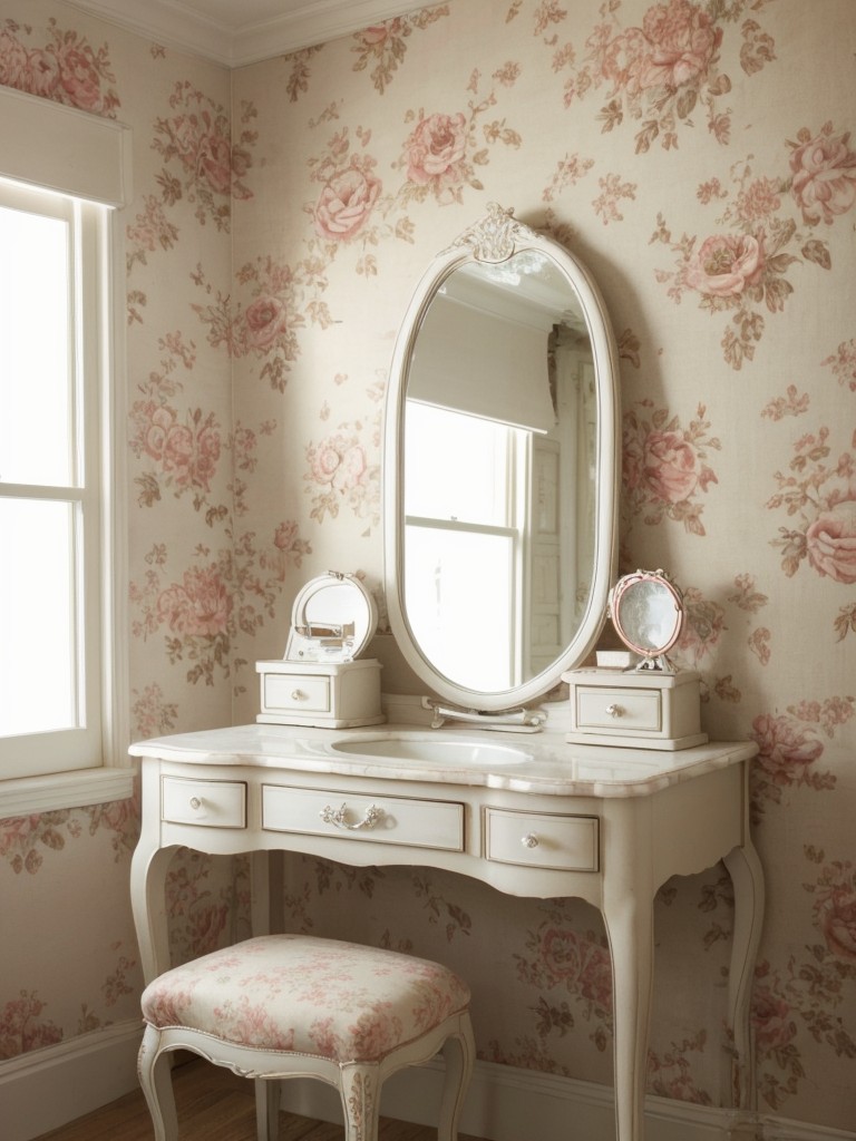 French Country Chic: Transform Your Bedroom with Delicate Floral Prints and Vintage-Style Furniture