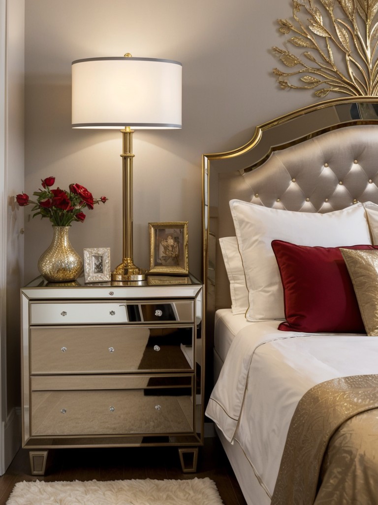 Red Bedroom Decor: Add Glamour and Luxury with Metallic Accents