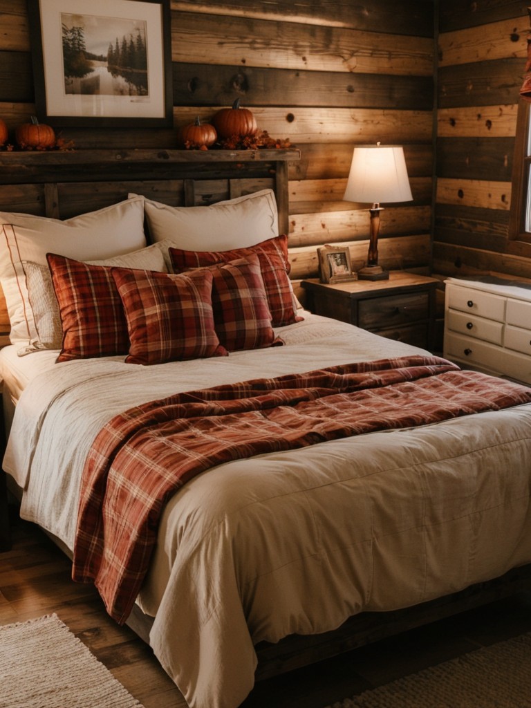 Cozy Rustic Cabin Bedroom Decor: Embrace the Warmth of Red!