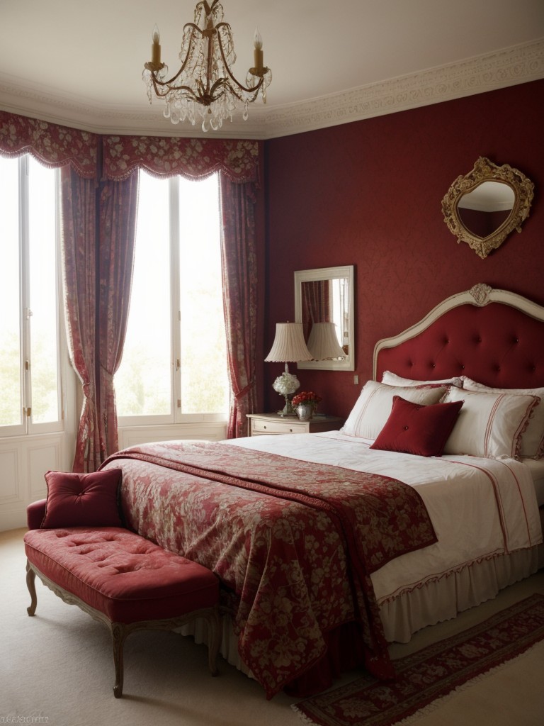 Romantic Red: Dreamy Apartment Bedroom Inspiration