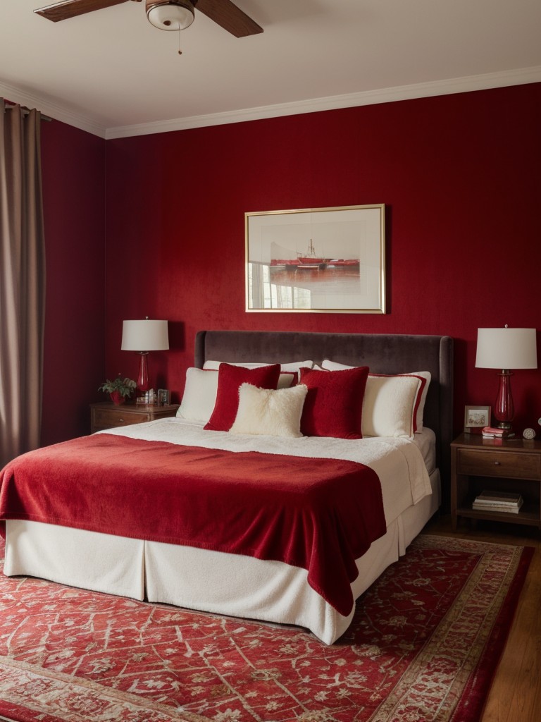 Cozy Apartment: Red Bedroom Inspiration