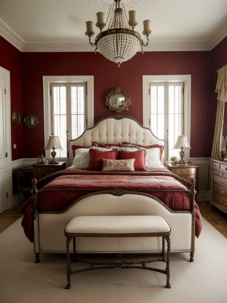 Vintage Charm: Red Bedroom Decor Ideas for a Timeless Ambiance