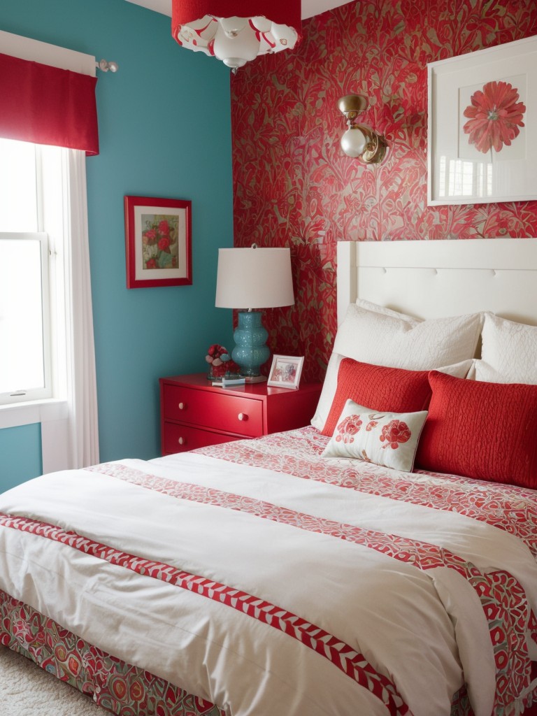 Bold & Playful: Red Bedroom Decor Ideas for a Unique Apartment