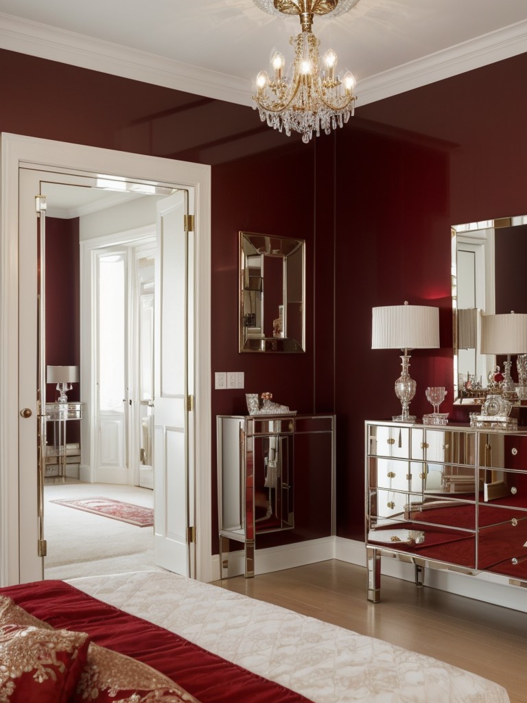 Maximize Glamour: Unique Red Bedroom Decor