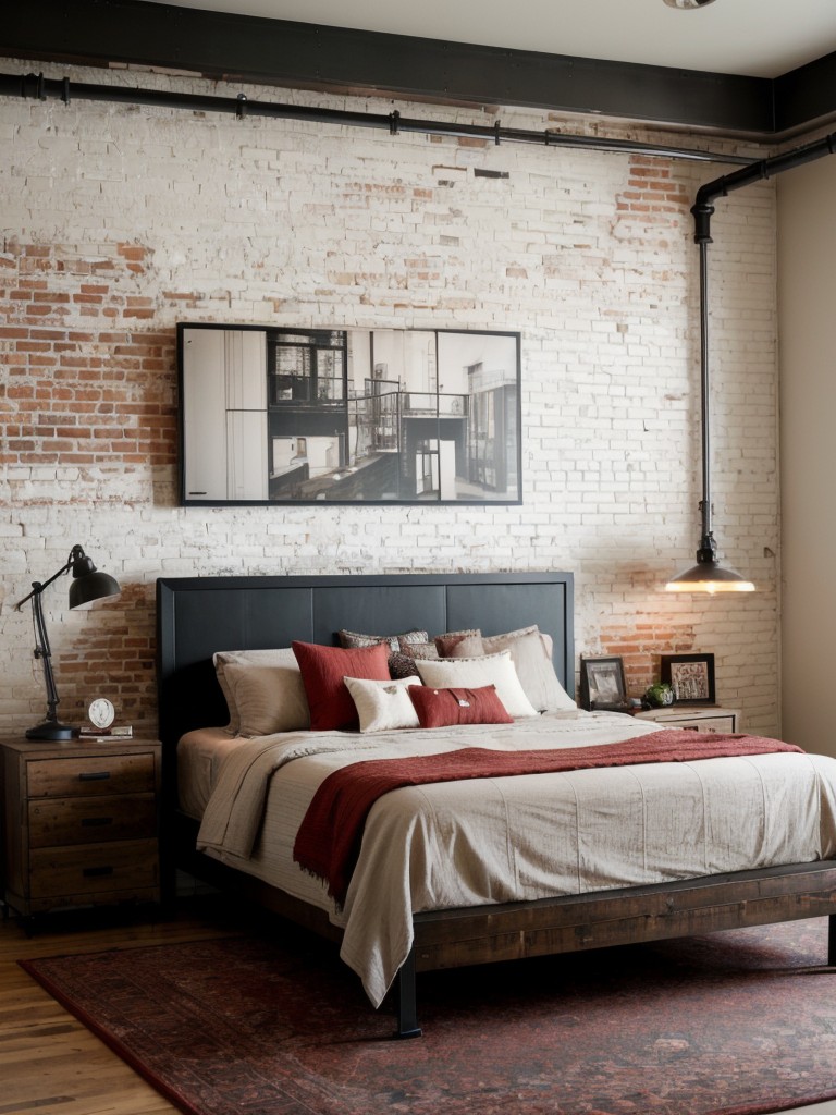 Industrial Chic: Red Bedroom Decor Ideas for a Unique Apartment Vibe