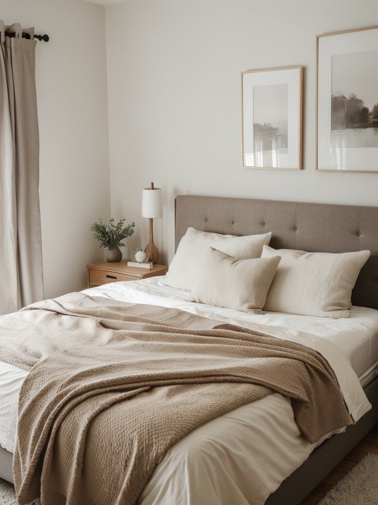 Cozy Scandinavian Retreat: Transform Your Bedroom with Warm Neutrals and Natural Wood!