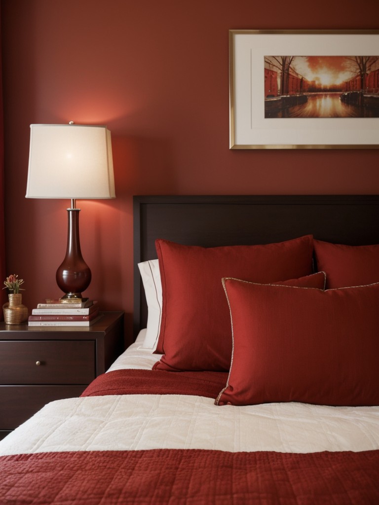 Cozy Red Bedroom Decor: Create a Harmonious Space with Matching Accents!