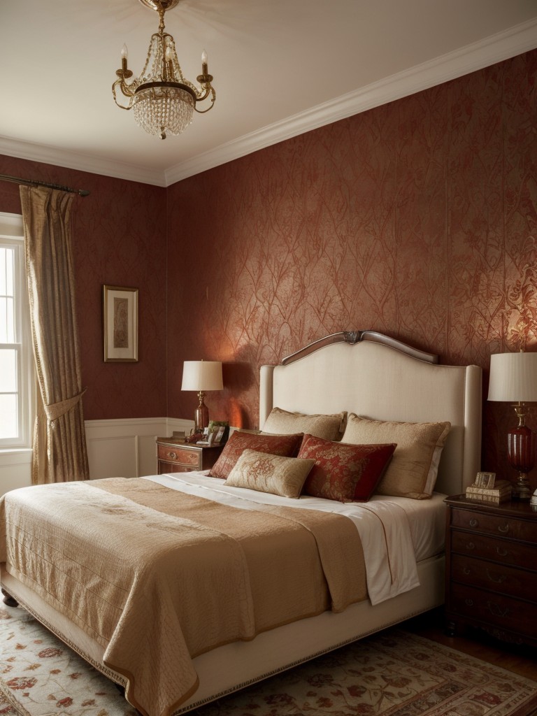 Cozy Apartment Vibes: Embrace Opulence in Your Red Bedroom