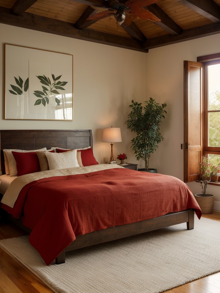 Cozy Retreat: Red Bedroom Decor Ideas for a Serene Space.