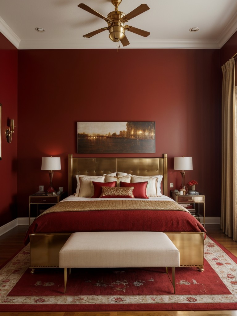 Elevate Your Apartment with Cozy Red Bedroom Decor