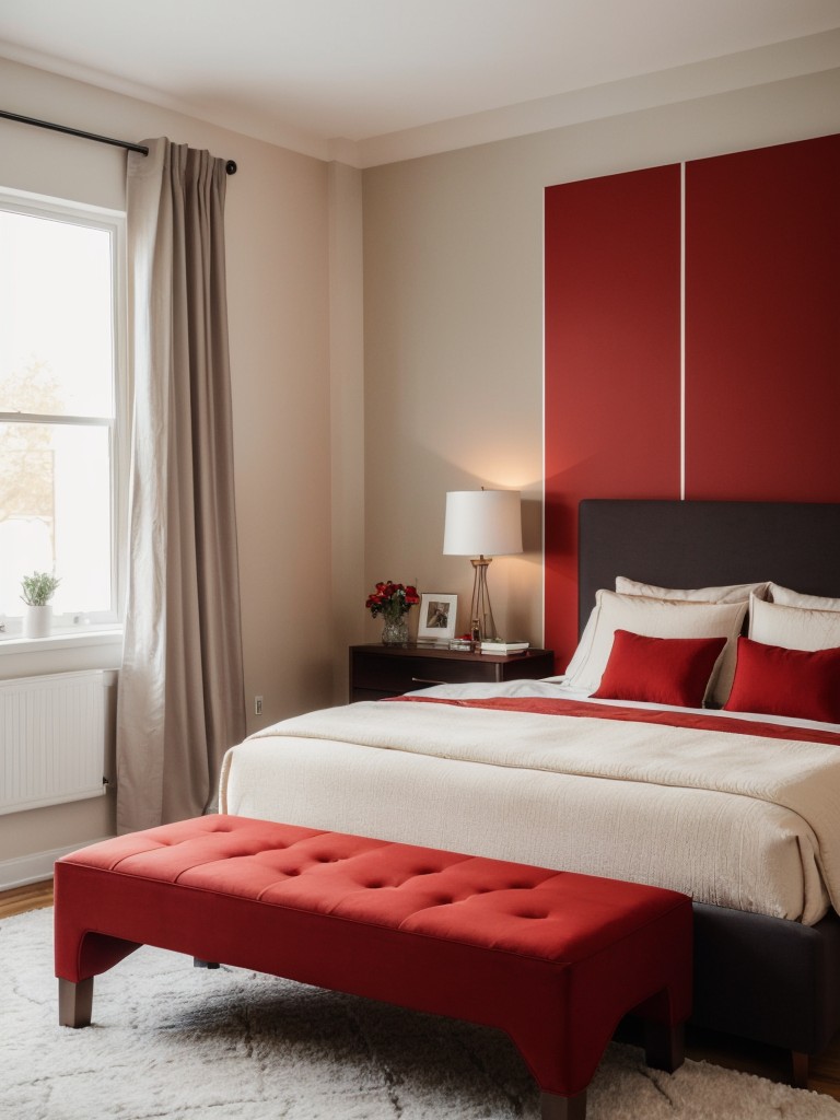 Cozy Red Bedroom Decor: Create a Sophisticated Ambiance in Your Apartment