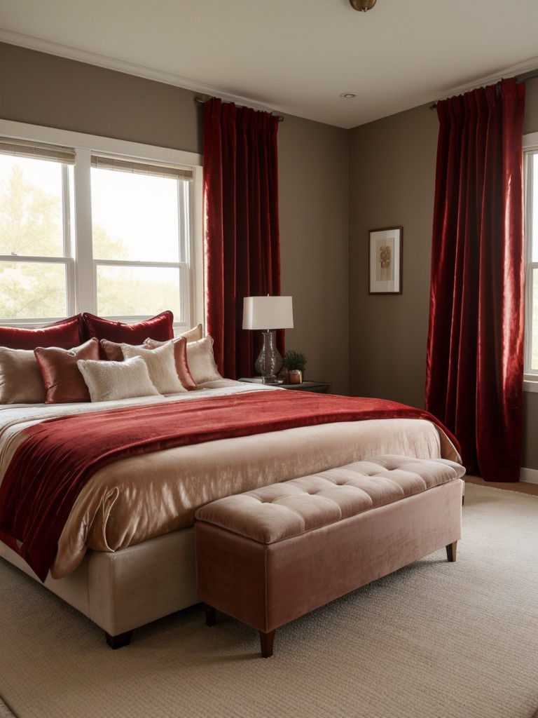 Cozy Red Bedroom Vibes: Transform Your Space with Soft Fabrics