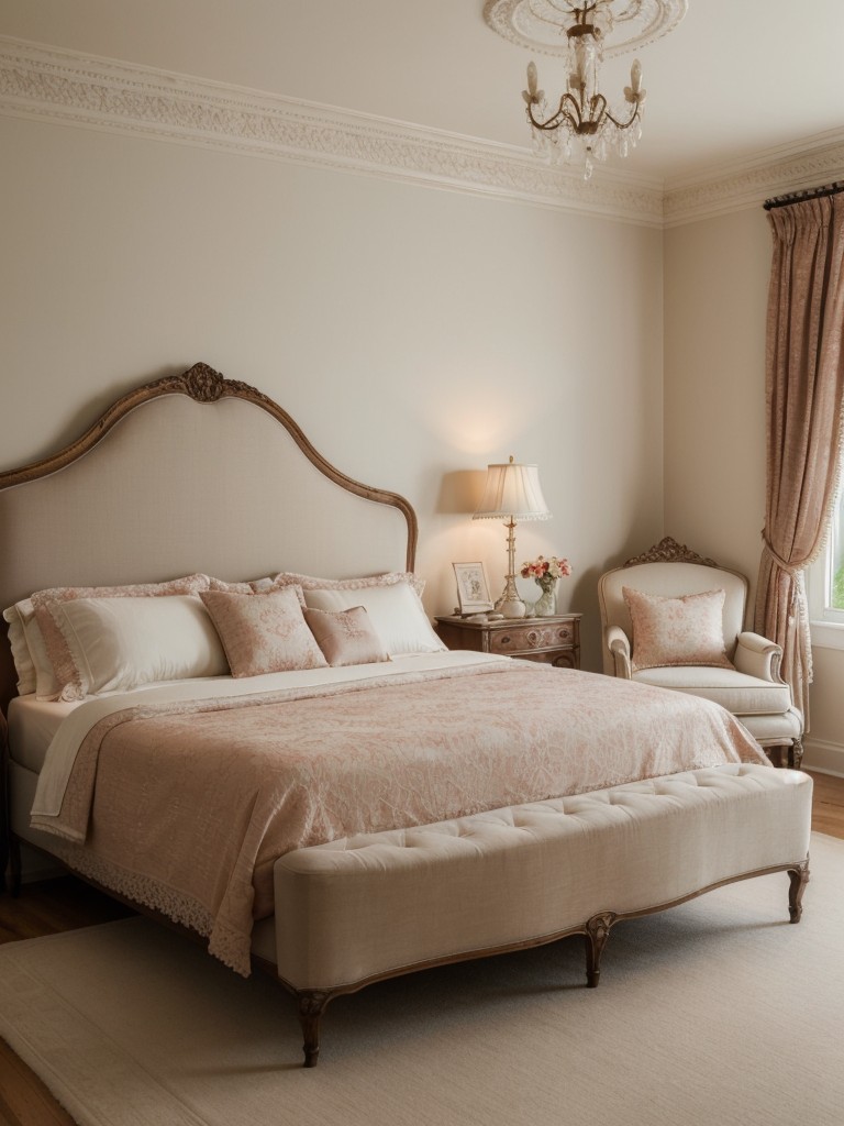 A French-inspired bedroom: elegance and sophistication for your apartment. ???