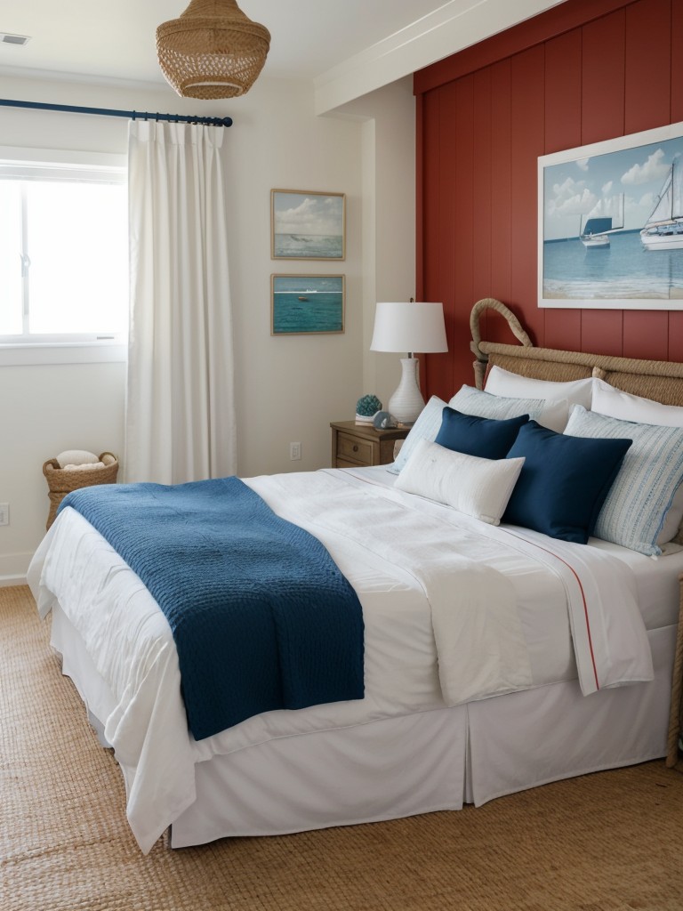 Cozy Coastal Bedroom: Nautical-inspired decor for a relaxing retreat.