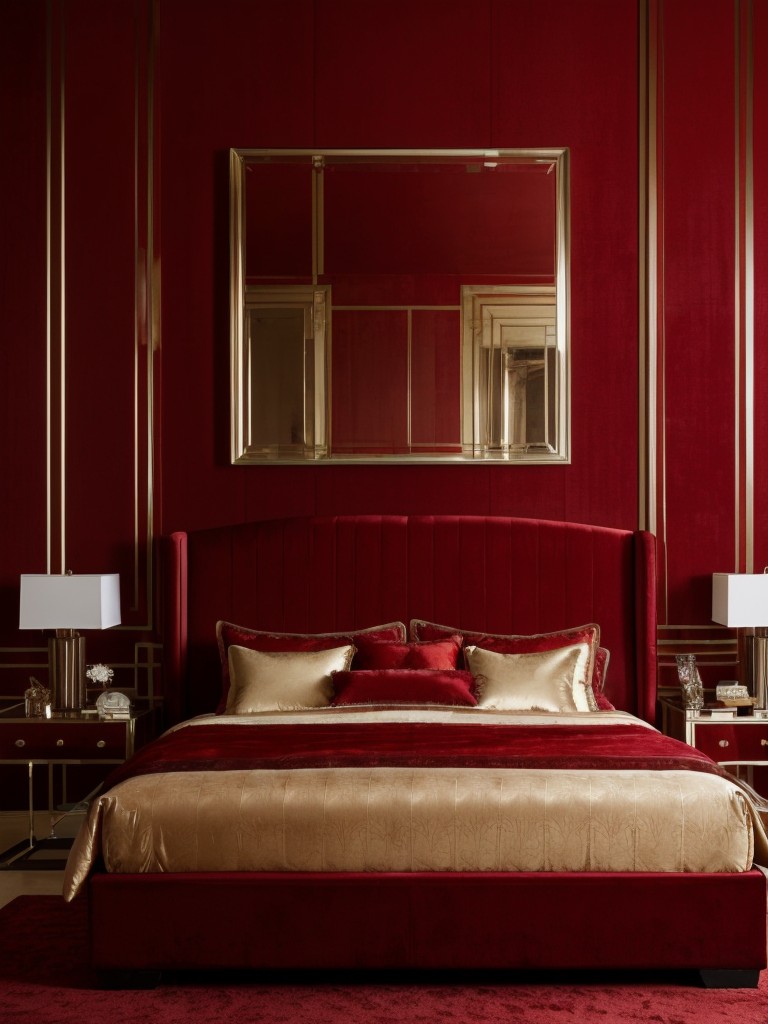 Bold and dramatic red bedroom decor: unleash your passion!