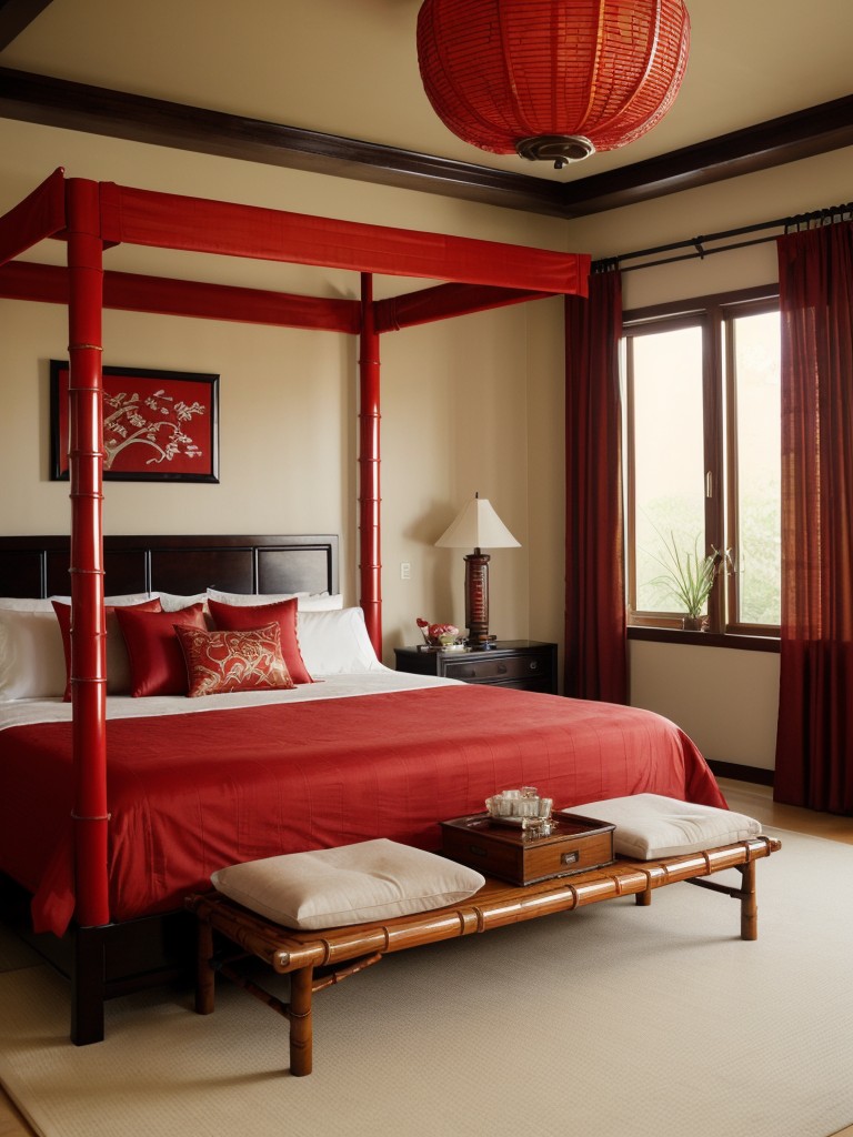 Asian Chic: Bamboo Furniture and Oriental Motifs for a Contemporary Bedroom