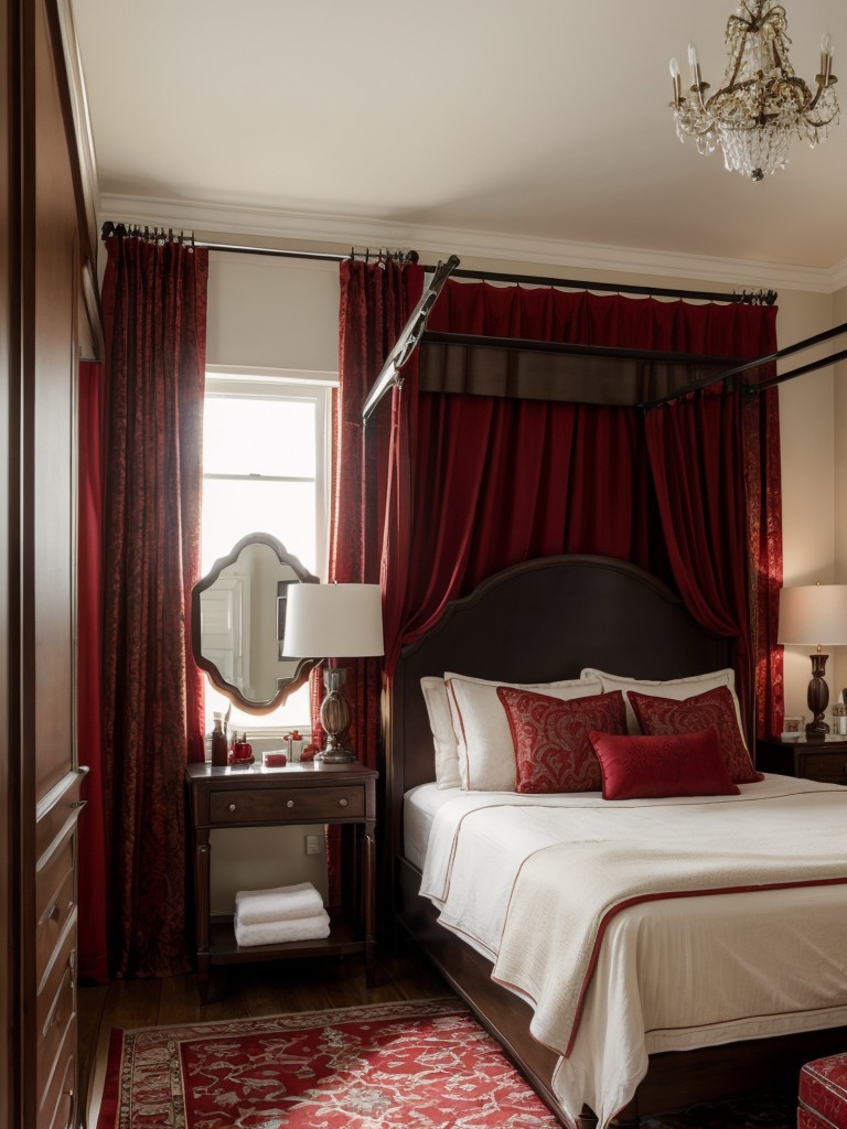 Timeless Elegance: Transform Your Bedroom with Classic Red Décor