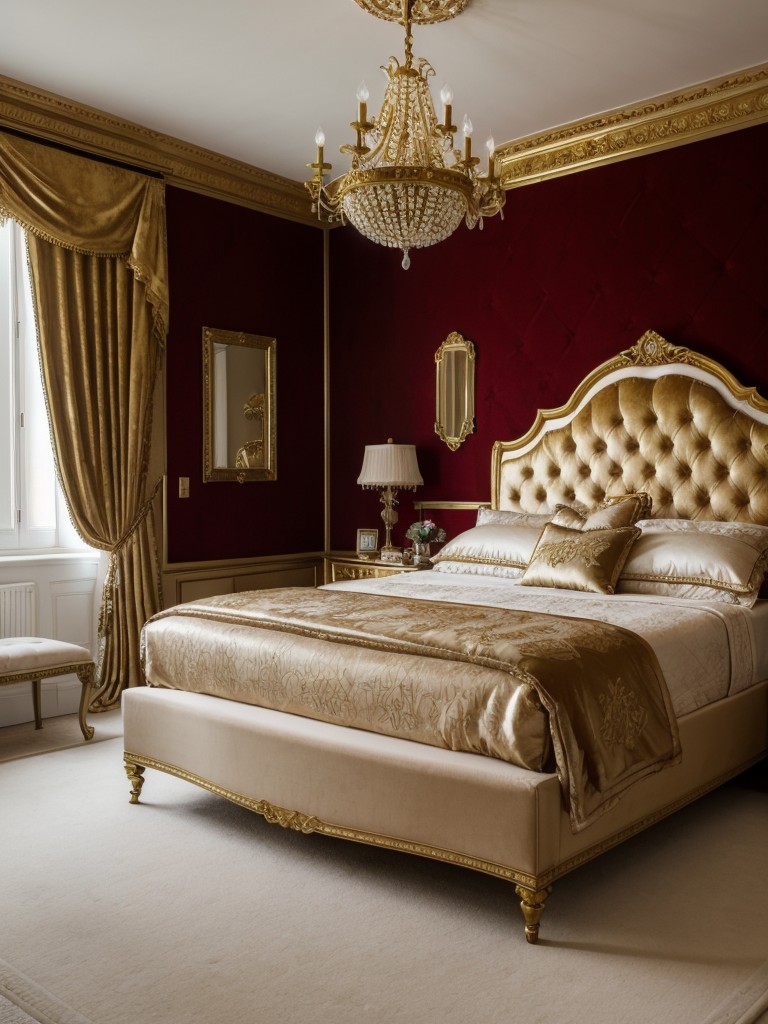 Glamorous Red Bedroom Decor Ideas: Old-World Charm with a Modern Twist