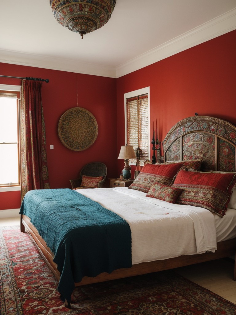 Bold and Bohemian: Red Bedroom Inspiration for a Wow Factor