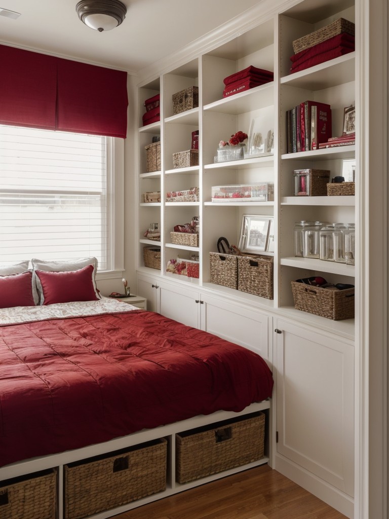 Maximize Space & Style: Stunning Red Bedroom Ideas for Apartments!